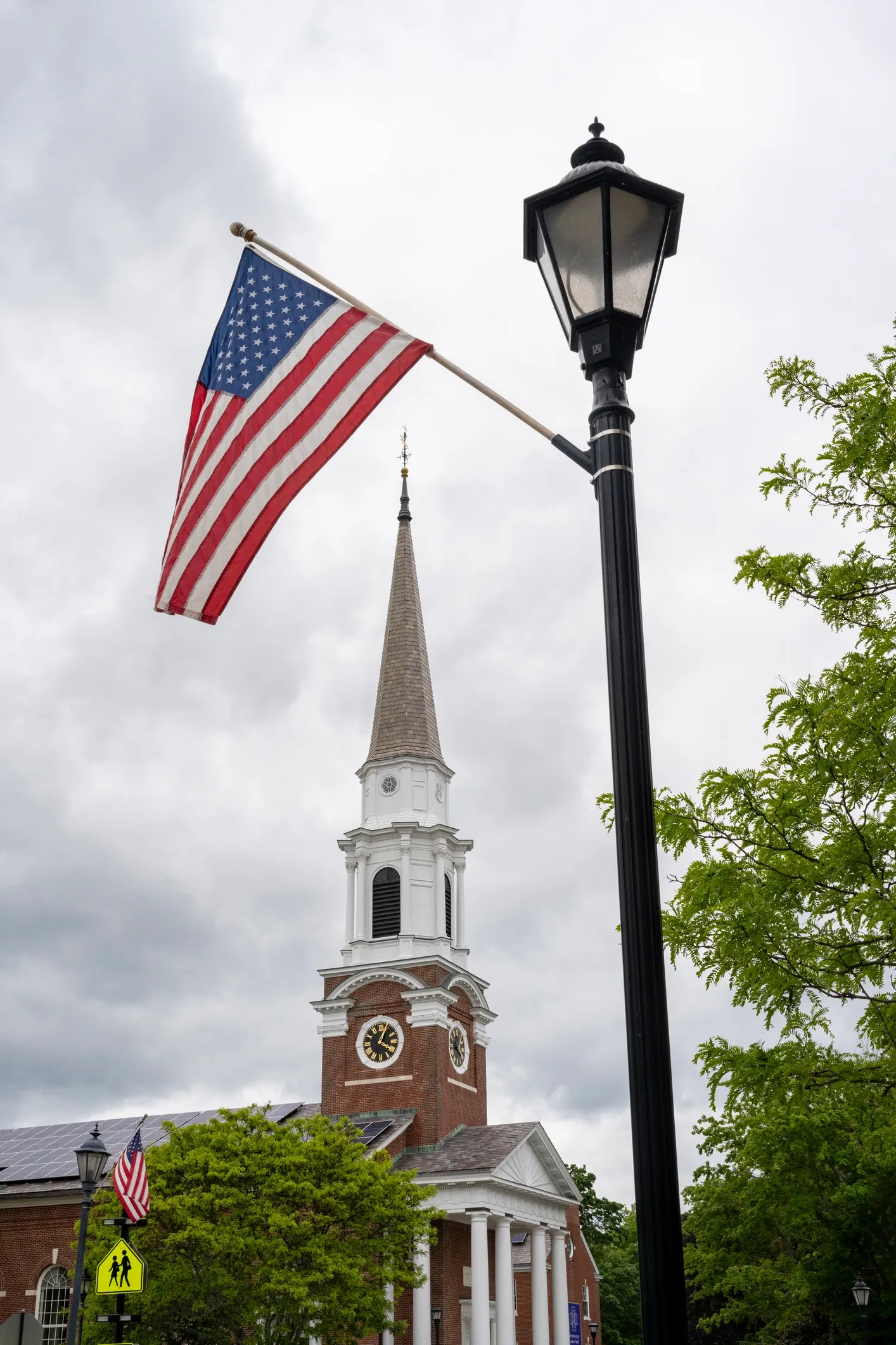 New England main street architecture in Western Massachusetts